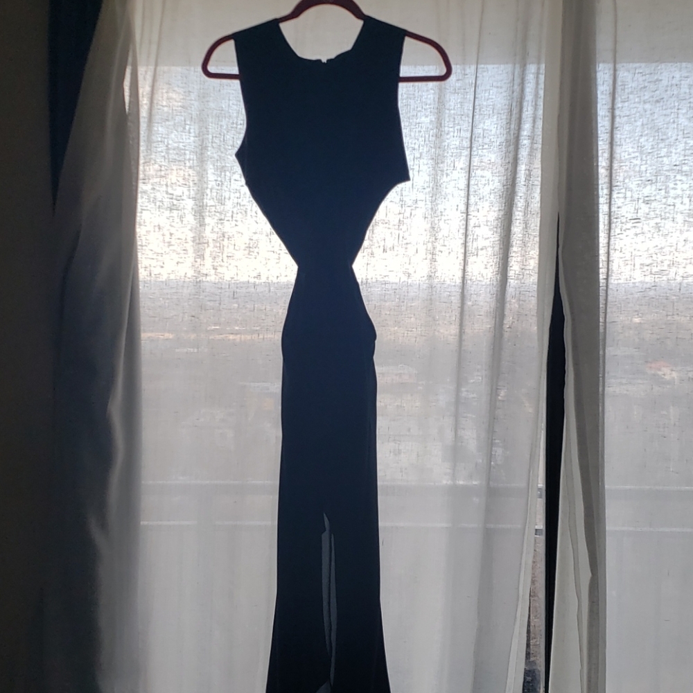 BCBG Max Azria High/Low Cut Out Dress